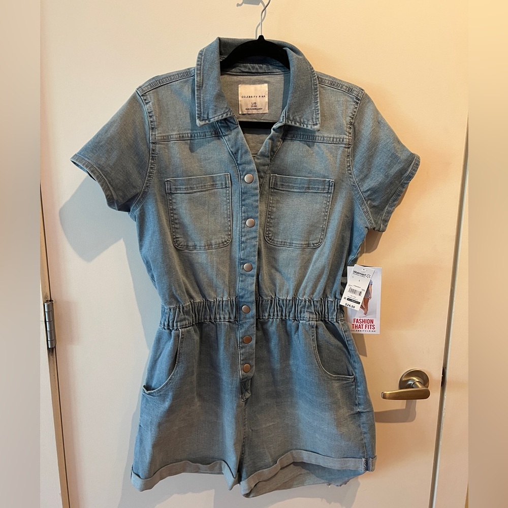 Denim romper